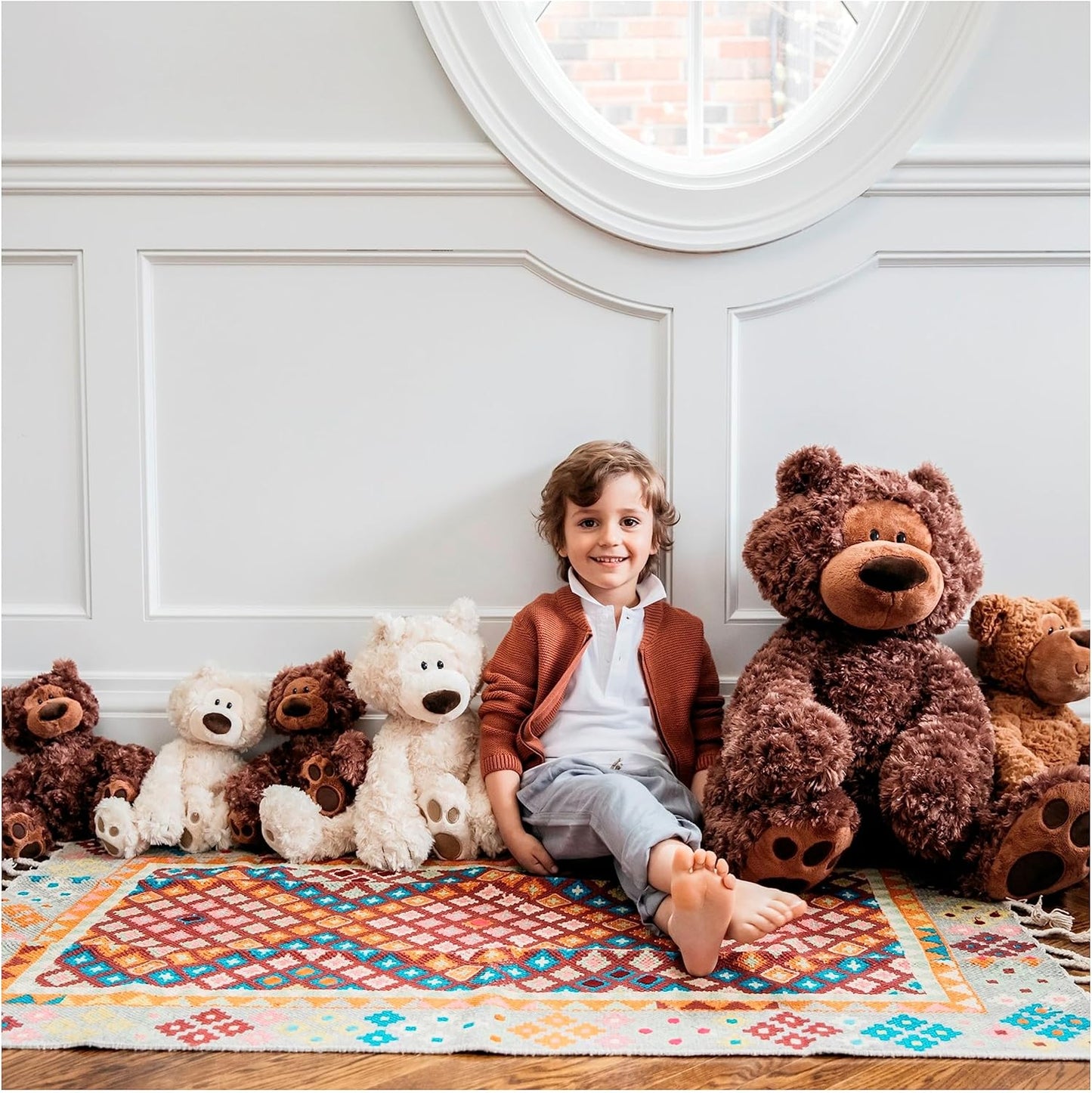 GUND Philbin Classic Teddy Bear, Premium Stuffed Animal for Ages 1 and Up, Chocolate Brown, 12”