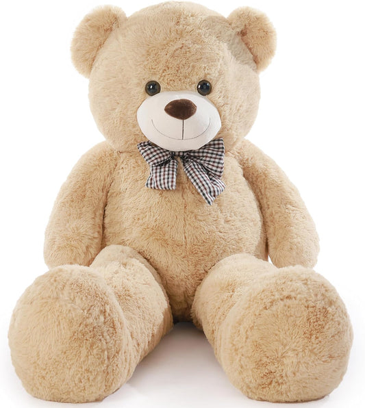 Poutmac Big Teddy Bear 4Ft Giant Soft Stuffed Animals Cute Plush Toy for Girlfriend Women Kids for Valentine's Christmas Birthday