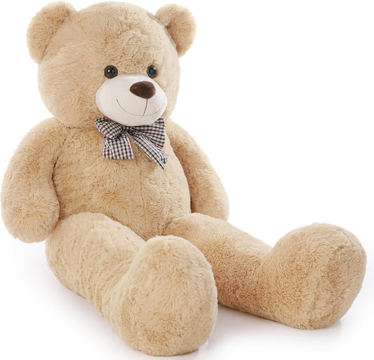 Poutmac Big Teddy Bear 4Ft Giant Soft Stuffed Animals Cute Plush Toy for Girlfriend Women Kids for Valentine's Christmas Birthday